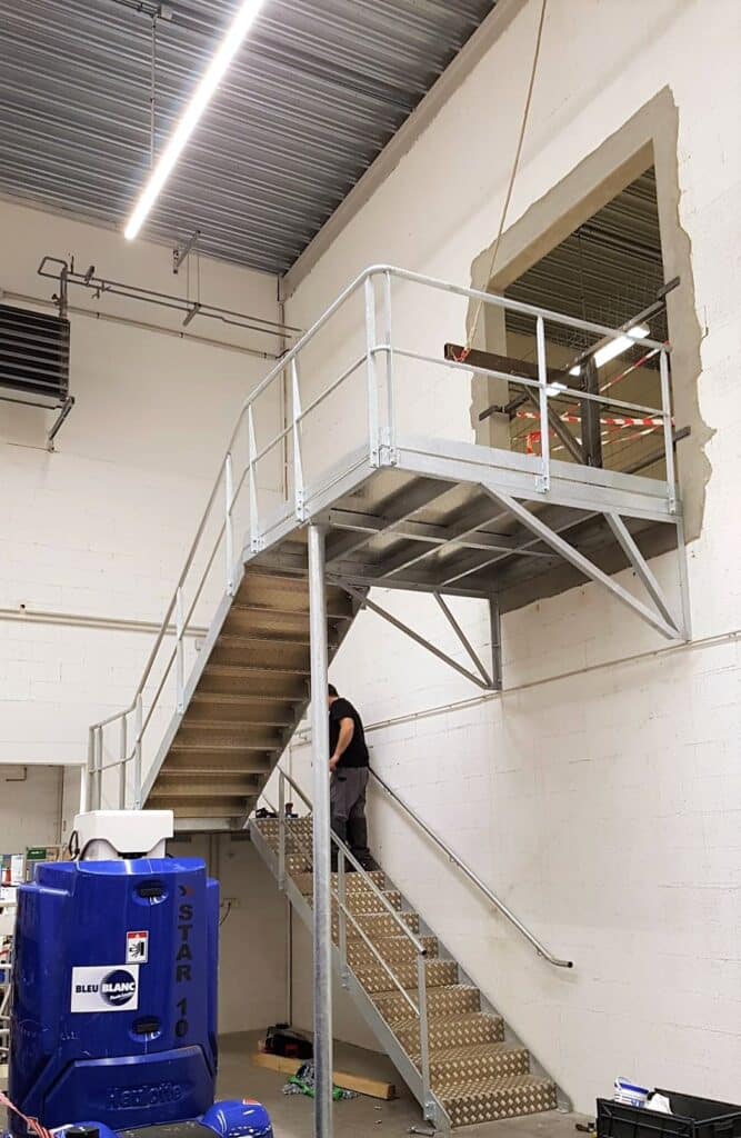 escalier deux paliers